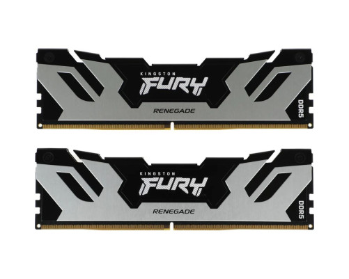 Модуль оперативной памяти Kingston 48GB FURY Renegade Silver RGB DDR5 8800Mhz On-Die ECC CUDIMM CL42 kit 2*24gb Модуль оперативной памяти Kingston 48GB FURY Renegade Silver RGB DDR5 8800Mhz On-Die ECC CUDIMM CL42 kit 2*24gb