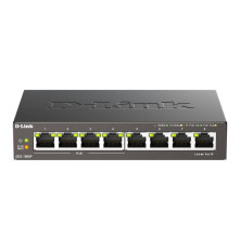 Коммутатор D-Link DGS-1008P/F3A, черный