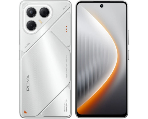Смартфон Tecno POVA 7 5G 8+256GB, серебристый Смартфон Tecno POVA 7 5G 8+256GB, серебристый
