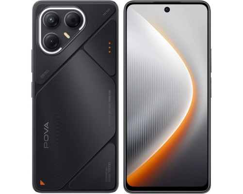 Смартфон Tecno POVA 7 5G 8+256GB, черный