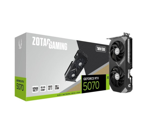 Видеокарта Zotac RTX5070 TWIN EDGE 12GB, GDDR7/192-bit