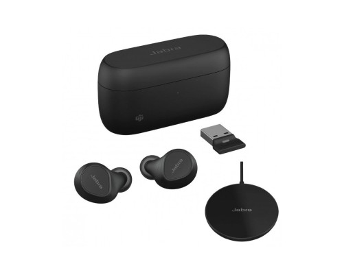 Гарнитура беспроводная Jabra Evolve2 Buds, USB-A MS, черный