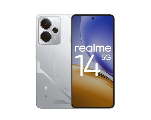 Смартфон Realme 14 5G, RMX5070 12+256GB, серебряный Смартфон Realme 14 5G, RMX5070 12+256GB, серебряный