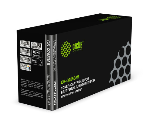 Картридж лазерный Cactus CS-Q7553AS Q7553A для HP P2014/P2015/M2727 (3000 стр.) Картридж лазерный Cactus CS-Q7553AS Q7553A для HP P2014/P2015/M2727 (3000 стр.)