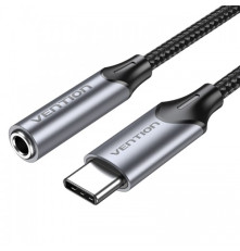 Переходник Vention USB-C M/ Jack 3.5 mm F DAC - 0,1м Серый