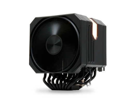 Вентилятор для процессора HSPD A128 BLACK ARGB cover (280W, 4-pin PWM, 155mm, Al/Cu, 8x6mm, ARGB cover, 1x130+1x120mm, 68CFM, 25dBA, 1650RPM, S: 1851/1700/1200/20XX/115X/13XX, AM5/AM4/AM3/AM2/AM3+/AM2+/FM2/FM1, black) Вентилятор для процессора HSPD A128 BLACK ARGB cover (280W, 4-pin PWM, 155mm, Al/Cu, 8x6mm, ARGB cover, 1x130+1x120mm, 68CFM, 25dBA, 1650RPM, S: 1851/1700/1200/20XX/115X/13XX, AM5/AM4/AM3/AM2/AM3+/AM2+/FM2/FM1, black)