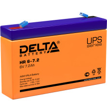 Аккумулятор свинцово-кислотный DELTA HR 6-7,2, 6В/7.2Ач 
