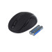 Мышь беспроводная GoPower GPM03, 6 кнопок, 1200 dpi, USB, бесшумная, Soft-Touch черный