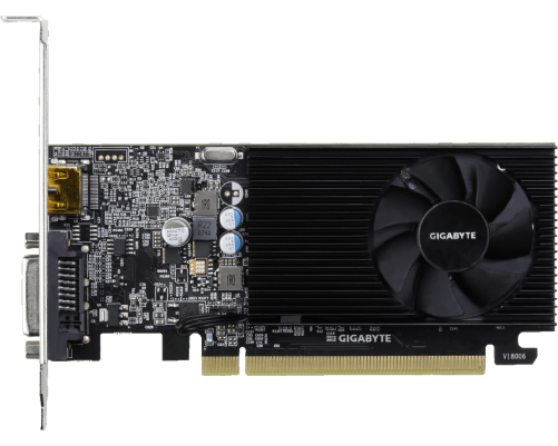 Видеокарта GIGABYTE GeForce GT 1030 2GB, DDR4/64-bit Видеокарта GIGABYTE GeForce GT 1030 2GB, DDR4/64-bit