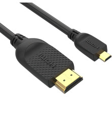 Кабель HDMI(19M)-MicroHDMI(19M) ver 2.0, 1.5 м, черный, VCOM <cg587-1.5m>