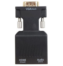 Переходник VGA(M)+audio+microUSB --> HDMI(F)1080*60Hz, VCOM <CA337A>