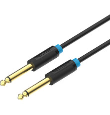 Кабель Vention Jack 6,35 mm M/6.35 M, 3 м, черный