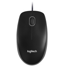Мышь проводная Logitech B100, черный