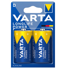 Элемент питания Varta LONGLIFE POWER (HIGH ENERGY) LR20 D BL2 Alkaline 1.5V (4920) (2 шт.)