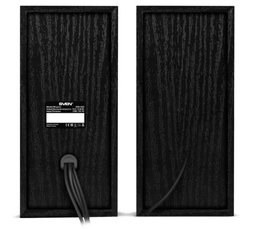 Акустическая система 2.0 SVEN SPS-603, USB, 2x3 Вт(RMS), чёрный