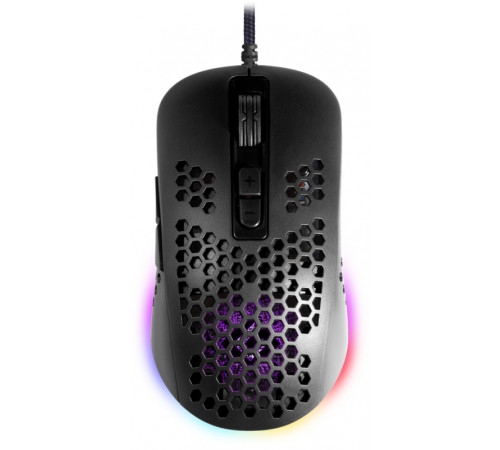 Мышь проводная игровая Defender Shepard GM-620L RGB, 7 кнопок, 12800 dpi, черный