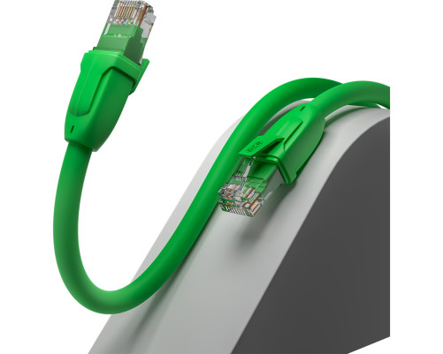 Патч-корд прямой 20.0m UTP кат.6, зеленый, 24 AWG, ethernet high speed, RJ45, T568B, GCR-52394 Патч-корд прямой 20.0m UTP кат.6, зеленый, 24 AWG, ethernet high speed, RJ45, T568B, GCR-52394