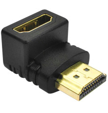 Переходник HDMI-HDMI  19M / 19F верхний угол, GCR-CV304