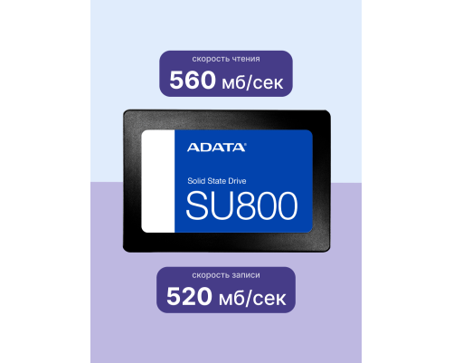 Твердотельный накопитель ADATA Ultimate SU800, 1TB, 2.5" Твердотельный накопитель ADATA Ultimate SU800, 1TB, 2.5"