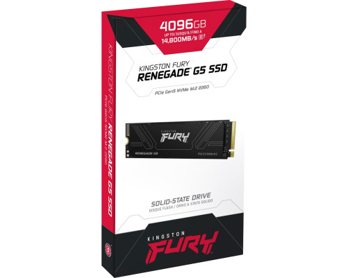 Твердотельный накопитель Kingston Fury Renegade, 4TB, M.2(22x80mm) Твердотельный накопитель Kingston Fury Renegade, 4TB, M.2(22x80mm)