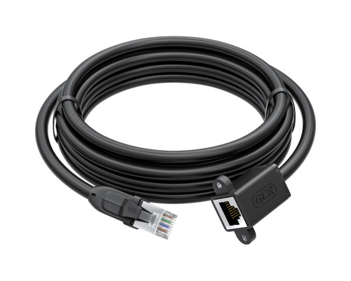 Удлинитель PROF патч-корда прямой 5.0m, FTP медь, кат.6, 24 AWG, крепление под винт, никелированный коннектор, T568B, GCR-53719 Удлинитель PROF патч-корда прямой 5.0m, FTP медь, кат.6, 24 AWG, крепление под винт, никелированный коннектор, T568B, GCR-53719