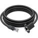 Удлинитель PROF патч-корда прямой 5.0m, FTP медь, кат.6, 24 AWG, крепление под винт, никелированный коннектор, T568B, GCR-53719