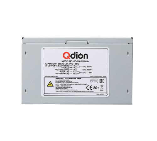 Блок питания 550 Вт FSP QDION QD-550PNR 80+