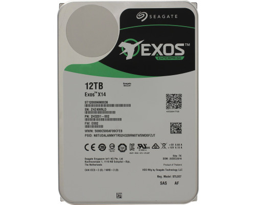 Жесткий диск 12TB Seagate Enterprise Exos X14 ST12000NM0038