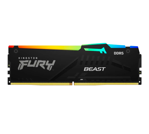 Модуль оперативной памяти Kingston 16GB FURY Beast Black RGB EXPO DDR5 5600Mhz DIMM Unbuffered, 1RX8 36-38-38 1.25V 288-pin 16Gbit
