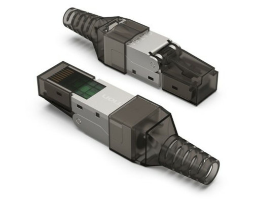Разъем Vention полевой заделки RJ-45 (8P8C) под витую пару, для одножильного кабеля кат. 6а Разъем Vention полевой заделки RJ-45 (8P8C) под витую пару, для одножильного кабеля кат. 6а