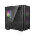 Корпус ПК без блока питания/ Deepcool Case CH360 Digital, 1xUSB3.0, 1xType-C, 2x140ARGB fan, 1x120ARGB fan, mATX, Digital display, Black