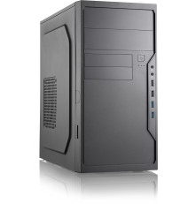 Корпус 450 Вт Foxline FL-733R, mATX, 2x5.25EXT, 2x3.5EXT, 5x3.5INT, 2xUSB3.0, 2xUSB2.0, HDA, wo FAN, w1.2m EU pwr cord