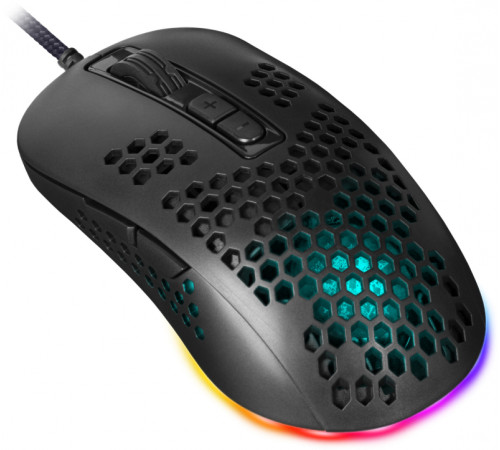 Мышь проводная игровая Defender Shepard GM-620L RGB, 7 кнопок, 12800 dpi, черный