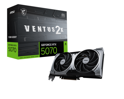 Видеокарта GeForce RTX 5070 12G VENTUS 2X OC 12GB, GDDR7/192-bit Видеокарта GeForce RTX 5070 12G VENTUS 2X OC 12GB, GDDR7/192-bit