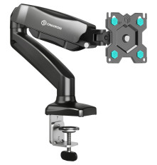Кронштейн для мониторов ONKRON ONKRON G80 BLACK, ГАЗЛИФТ макс 100*100 наклон -45º/+90º, поворот +-90°, 2 колена, от стены: до 450мм