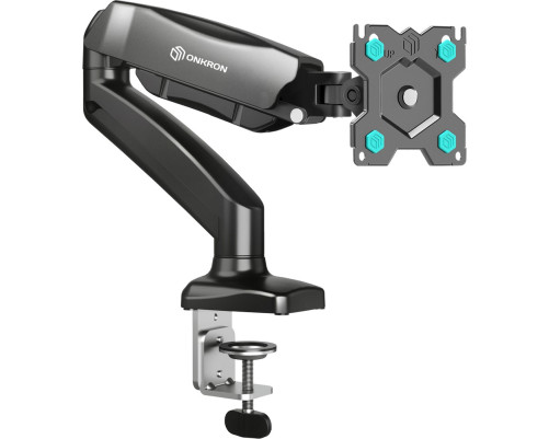 Кронштейн для мониторов ONKRON ONKRON G80 BLACK, ГАЗЛИФТ макс 100*100 наклон -45º/+90º, поворот +-90°, 2 колена, от стены: до 450мм Кронштейн для мониторов ONKRON ONKRON G80 BLACK, ГАЗЛИФТ макс 100*100 наклон -45º/+90º, поворот +-90°, 2 колена, от стены: до 450мм