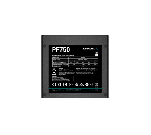 Блок питания 750 Вт DEEPCOOL PF750 R-PF750D-HA1B-CN