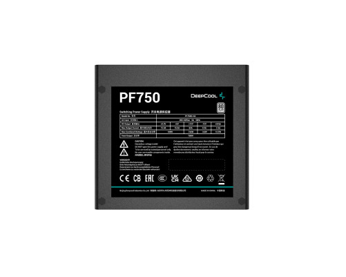 Блок питания 750 Вт DEEPCOOL PF750 R-PF750D-HA1B-CN