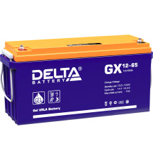 Аккумулятор свинцово-кислотный DELTA GX 12-65, 12В/65Ач
