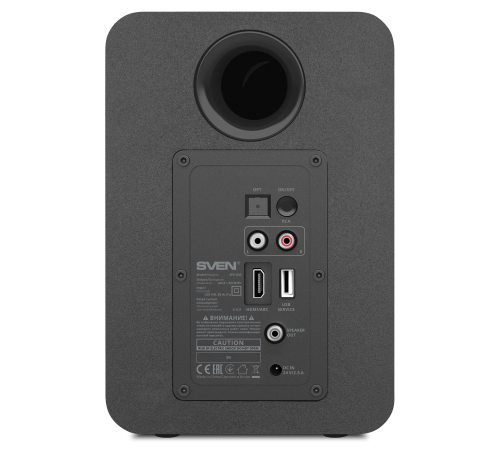 Акустическая система 2.0 SVEN SPS-830, 60 Вт, Bluetooth, HDMI, RCA, OPT, USB, microSD, пульт, черный