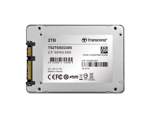 Твердотельный накопитель Transcend SSD230S, 2TB, 2.5" Твердотельный накопитель Transcend SSD230S, 2TB, 2.5"