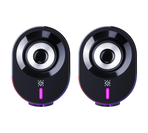 Акустическая система 2.0 Defender Solar 8, 10Вт, BT, Light, питание от USB, черный