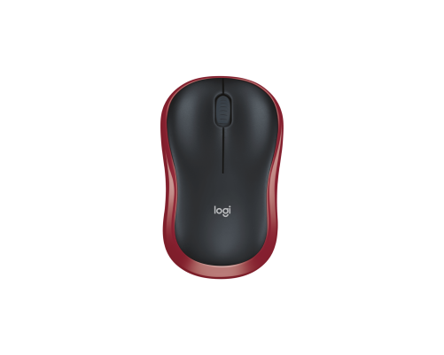 Мышь беспроводная Logitech M185, красный