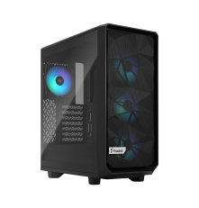 Корпус Fractal Design Meshify 2 Compact RGB TG Light Tint, черный