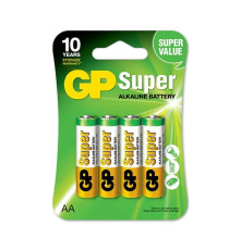 Элемент питания GP Super Alkaline 15А АA (4 шт. )