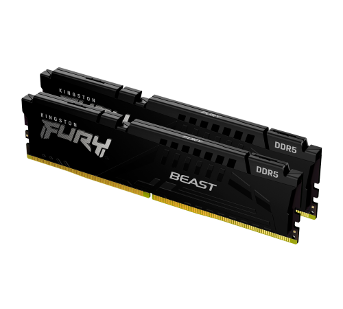 Модуль оперативной памяти Kingston 16GB FURY Beast Black EXPO DDR5 5200Mhz DIMM kit 2*8gb,,1RX16 36-40-40 1.25V 288-pin 16Gbit