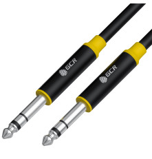 Кабель jack 6,35mm/jack 6,35mm, 15 м, черный, M/M, GCR-53429