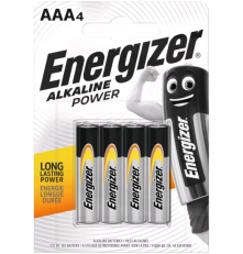 Элемент питания Energizer Alkaline power LR03 AAA BL4 1.5V