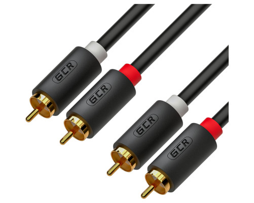 Кабель 2хRCA/2хRCA , 1.5 м, черный, GCR-53109 Кабель 2хRCA/2хRCA , 1.5 м, черный, GCR-53109
