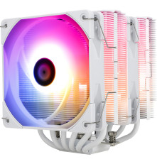 Вентилятор для процессора Thermalright Peerless Assassin 120 White ARGB (4-pin PWM, 157mm, Ni/Cu, 6x6mm, ARGB, 2x120mm, 66.17CFM, 25.6dBA, 1550RPM, S: 1851, 1700, 1200, 115X, AM5, AM4, white)